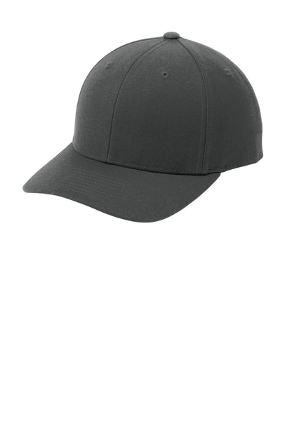 Left View of Graphite Sport-Tek YP Classics Curve Bill Snapback Cap. STC43 plain