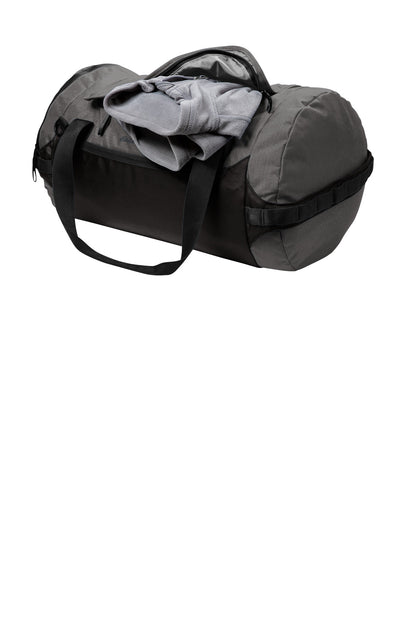 Left View of GStHtr/Blk Eddie Bauer Tour Duffel EB905 plain