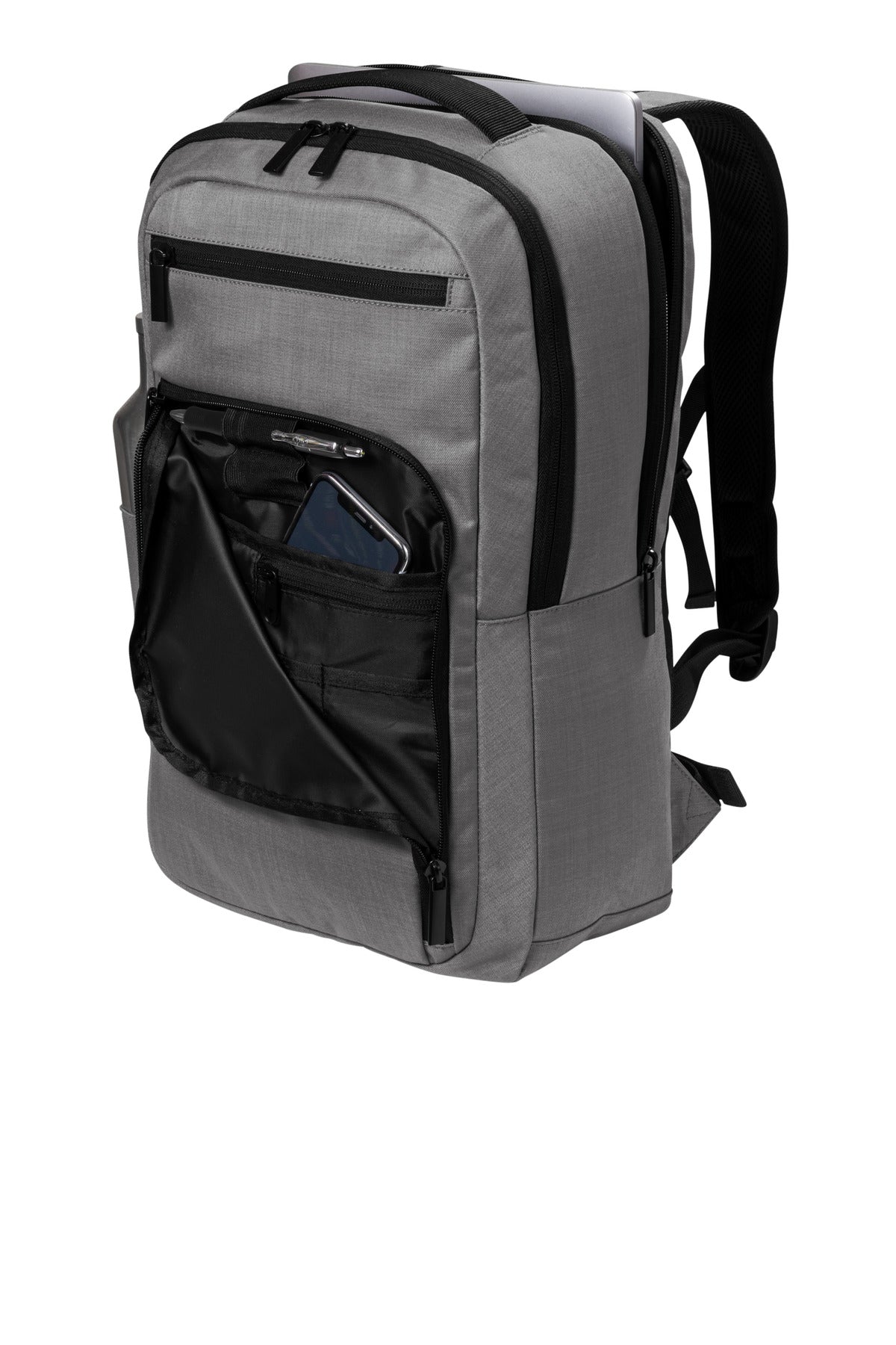 Left View of GustyGyHtr Port Authority Impact Tech Backpack BG225 plain