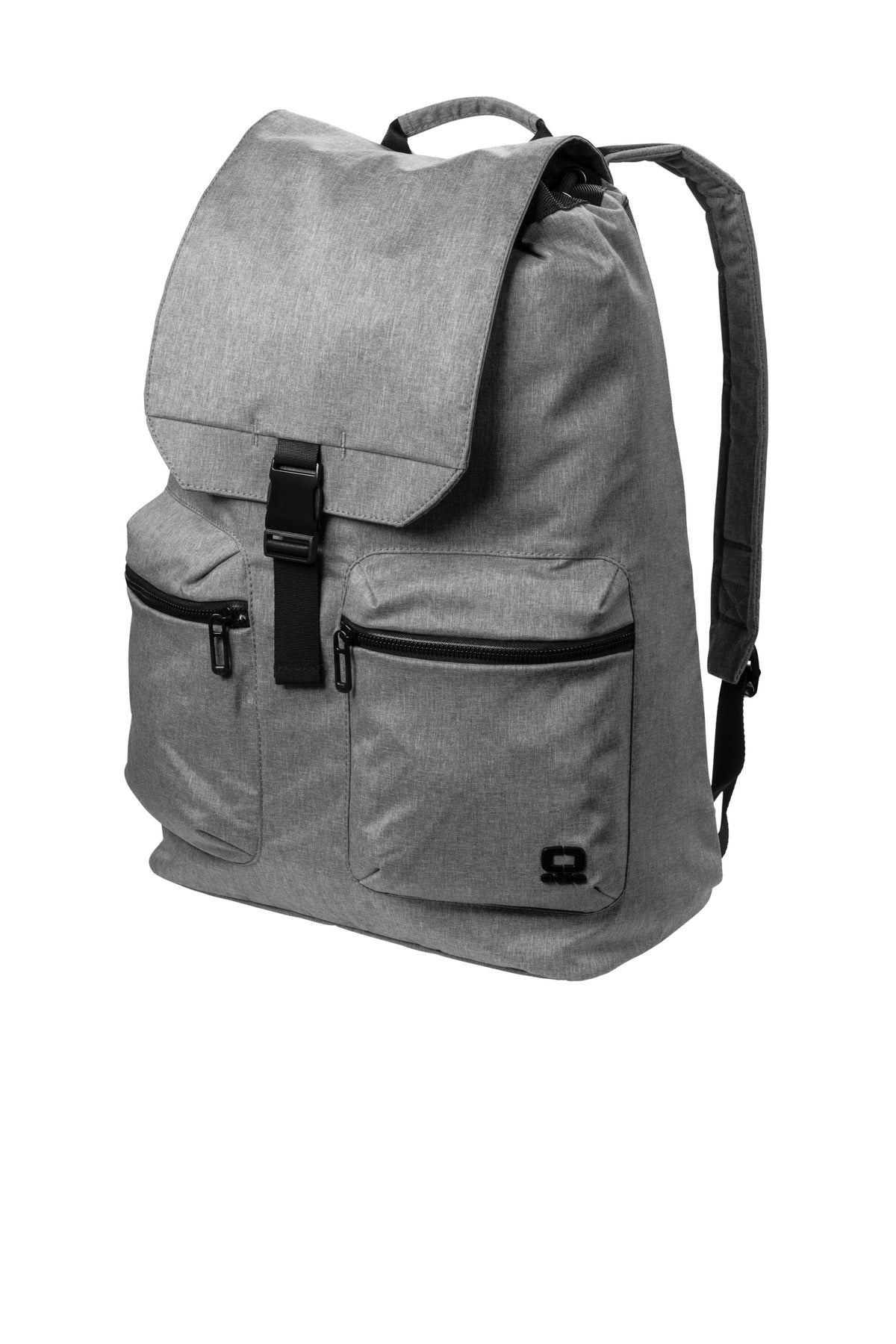 Left View of HthrGrey OGIO Evolution Pack 91015 plain