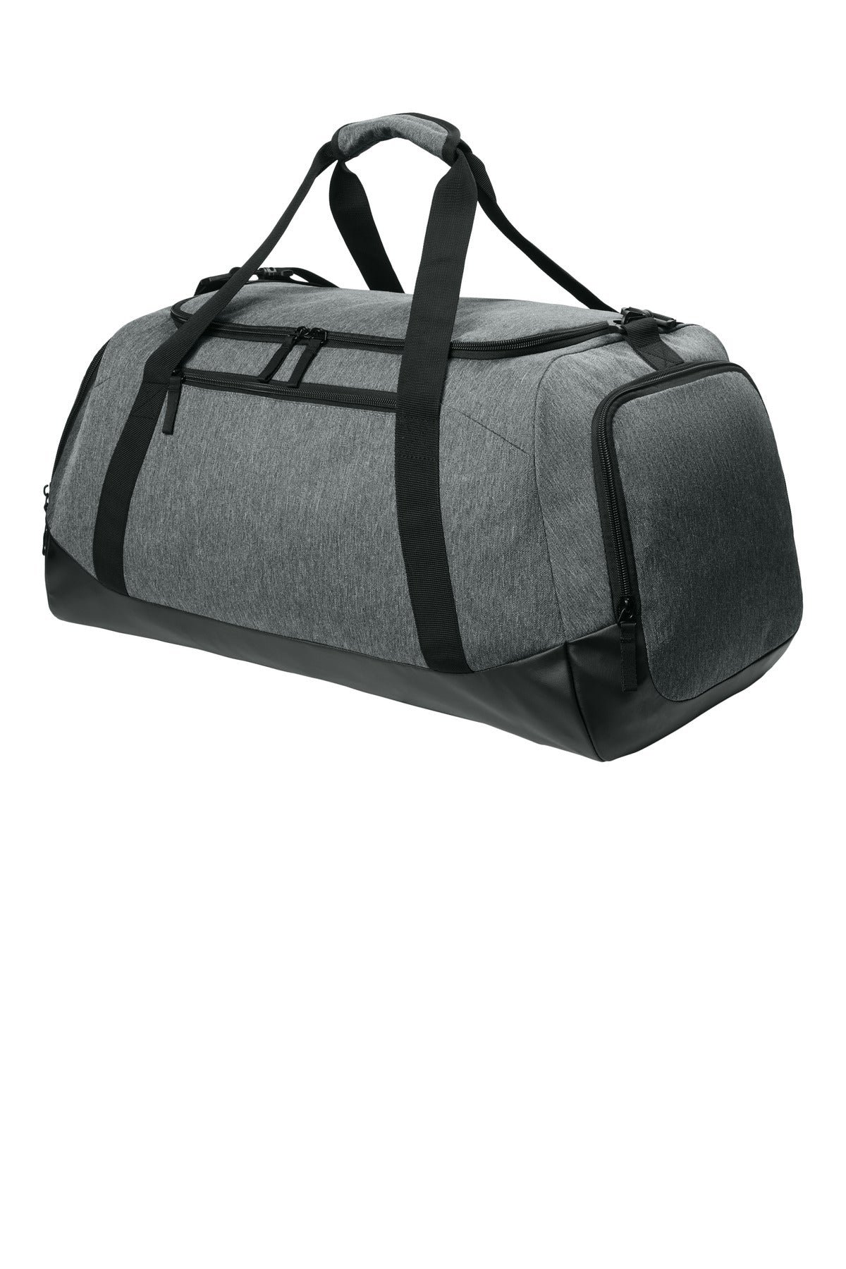 Left View of HthrGrey Sport-Tek Large Rec Duffel BST505 plain
