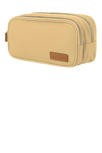 Left View of LedgerKhk Brooks Brothers Wells Dopp Kit BB18870 plain