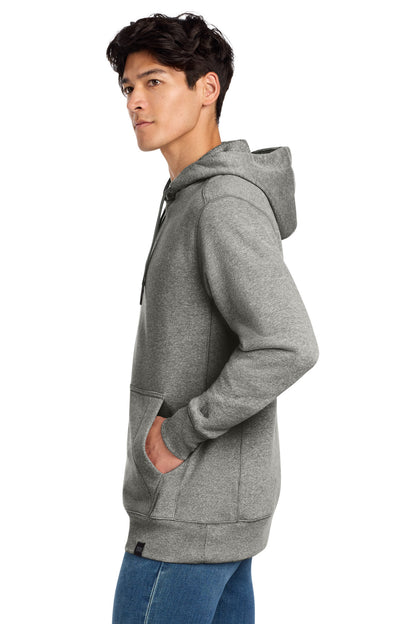 Left View of Light Graph Tw New Era French Terry Pullover Hoodie. NEA500 plain