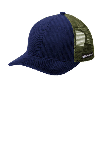 Left View of MiNv/Sage LIMITED EDITION Spacecraft Conway Trucker Cap SPC1 plain