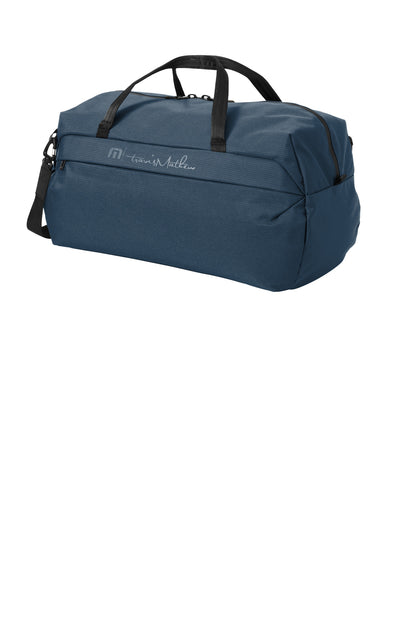 Left View of Navy TravisMathew Lateral Duffel TMB200 plain