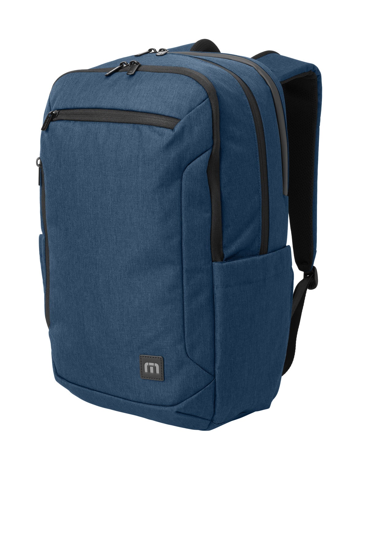 Left View of NavyHthr TravisMathew Duration Backpack TMB105 plain