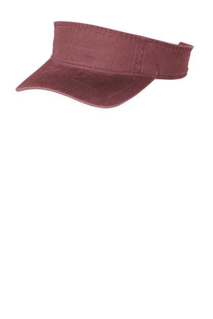 Left View of Red Rock Port Authority Beach Wash Visor. C944 plain