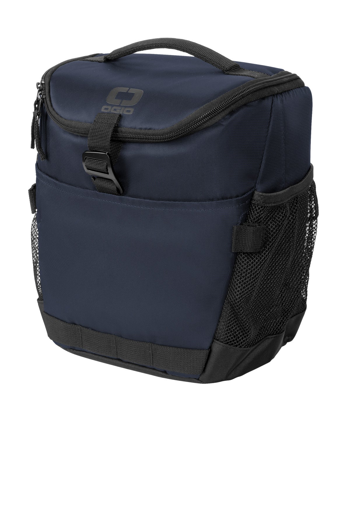 Left View of RiverBlNv OGIO Sprint 12-Pack Cooler 96001 plain