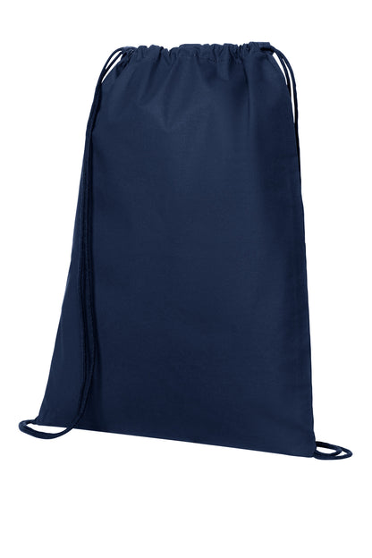 Left View of RiverBlNv Port Authority Core Cotton Cinch BG6200 plain