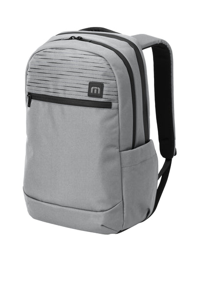 Left View of ShadowGrey TravisMathew Approach Backpack TMB100 plain