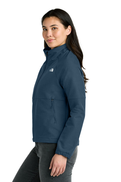 Left View of ShdyBluDkH The North Face Women's Barr Lake Soft Shell Jacket NF0A8C5C plain