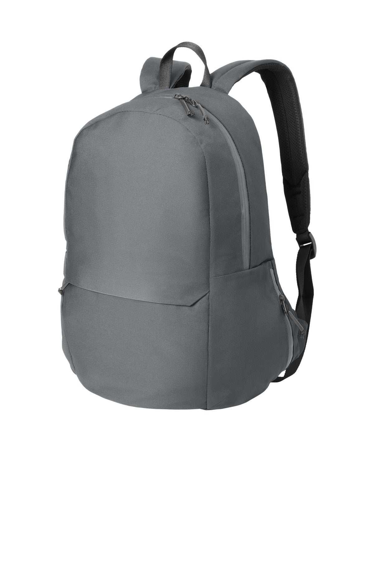 Left View of StormGrey Mercer+Mettle Claremont Backpack MMB210 plain
