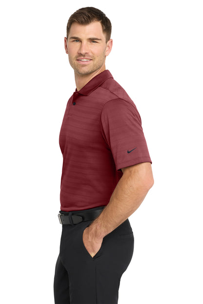 Left View of TeamRed Nike Dri-FIT Vapor Jacquard Polo NKDC2115 plain