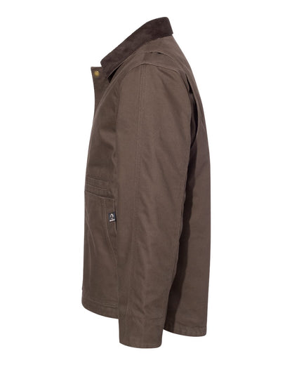 Left View of Tobacco Rambler Boulder Cloth Jacket Tall Sizes - 5091T plain