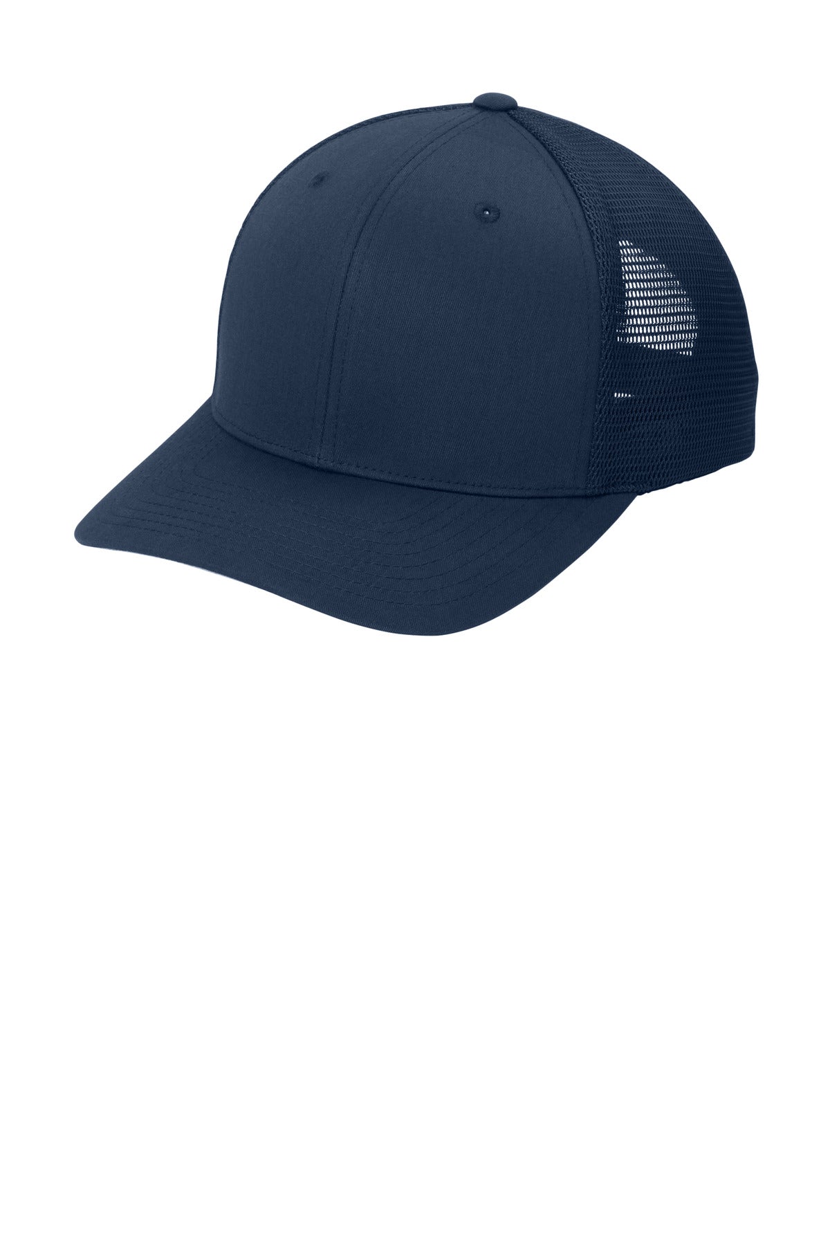 Left View of TrNv/TrNv Port Authority Flexfit 110 Mesh Cap C110 plain