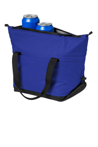Left View of TRoyal/Bk Port Authority 6-Can Collapsible Cooler BG515 plain
