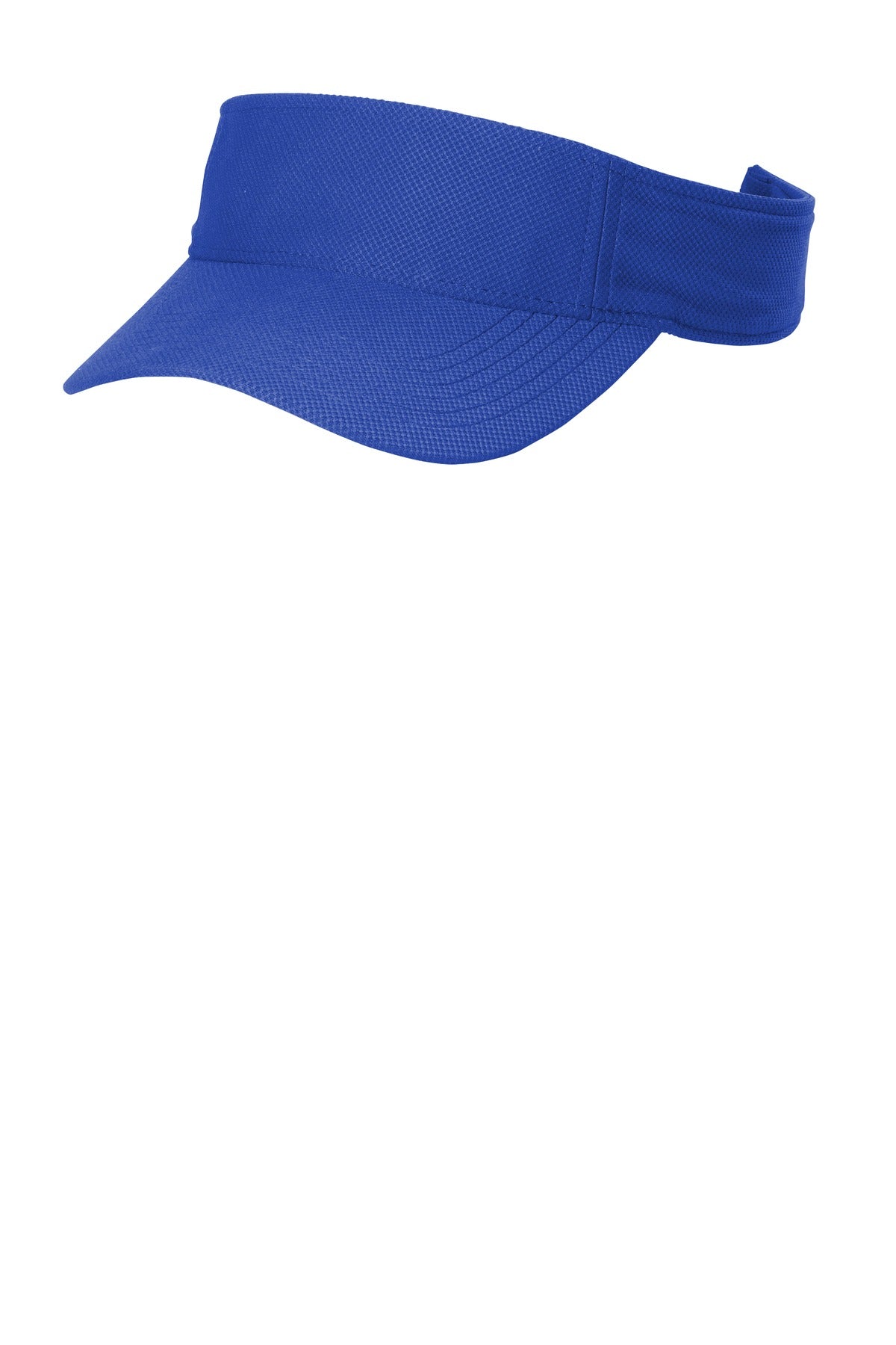 Left View of True Royal Sport-Tek Action Visor. STC51 plain