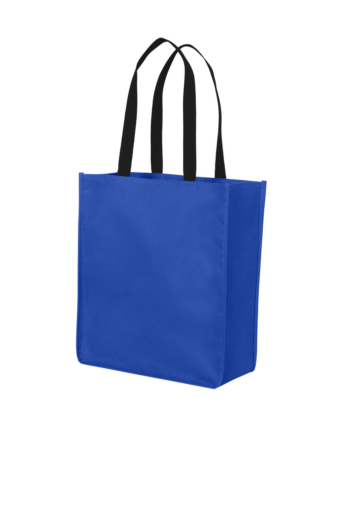 Left View of TrueRoyal Port Authority Upright Essential Tote BG431 plain