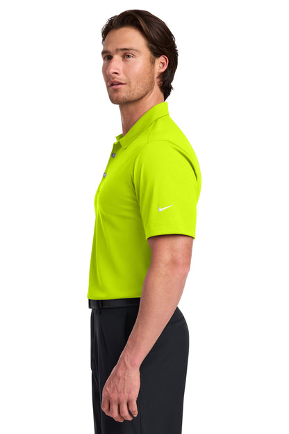 Left View of Volt Nike Dri-FIT Vertical Mesh Polo. 637167 plain