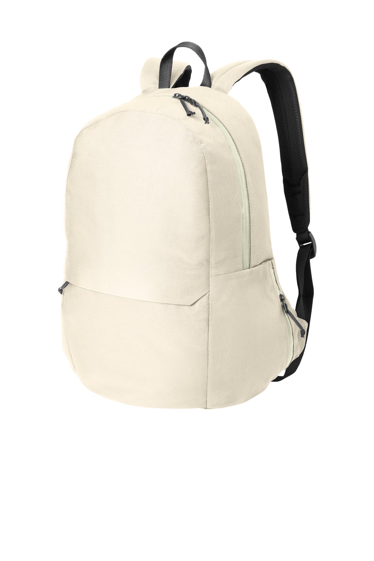 Left View of WarmQuartz Mercer+Mettle Claremont Backpack MMB210 plain