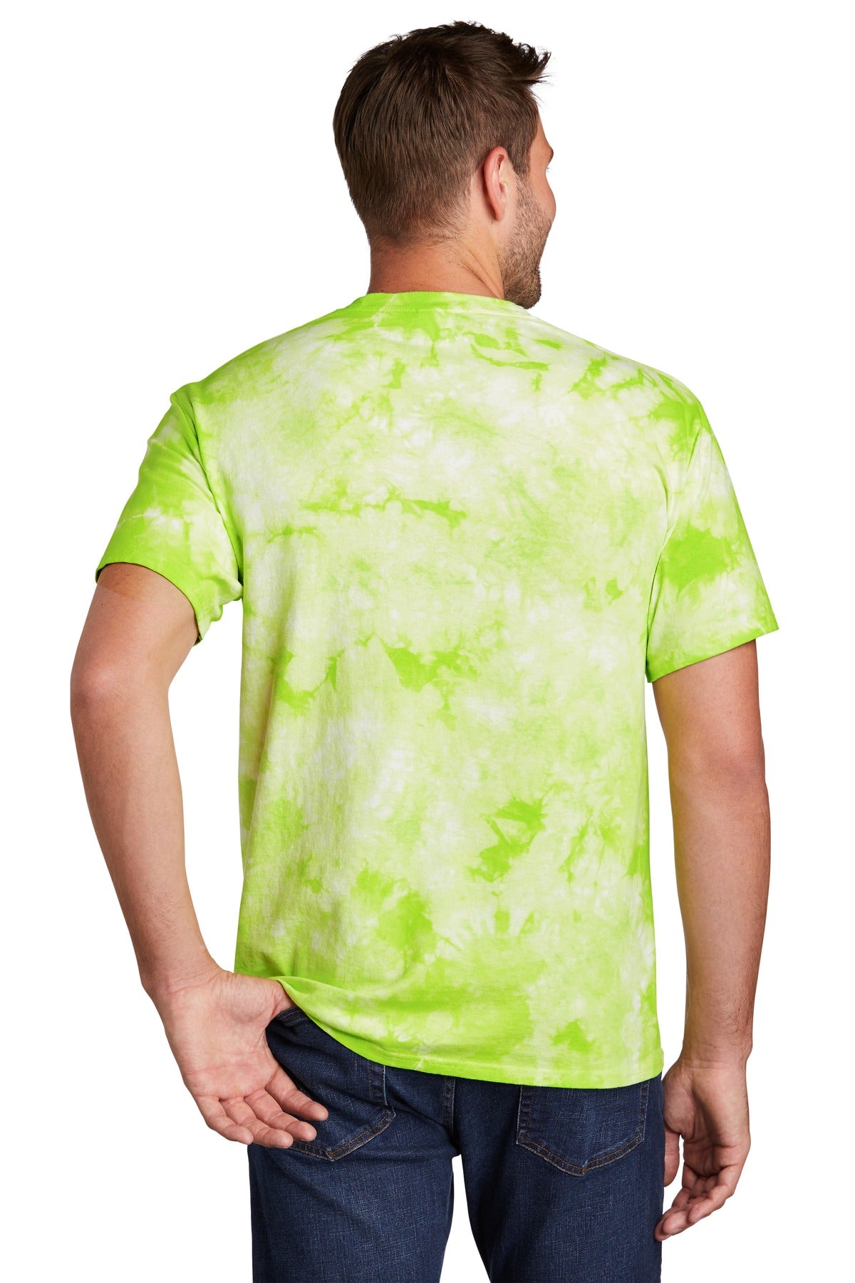 Lemon Lime Port & Co Crystal Tie-Dye Tee PC145 plain