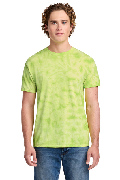 Lemon Lime Port & Co Crystal Tie-Dye Tee PC145 plain
