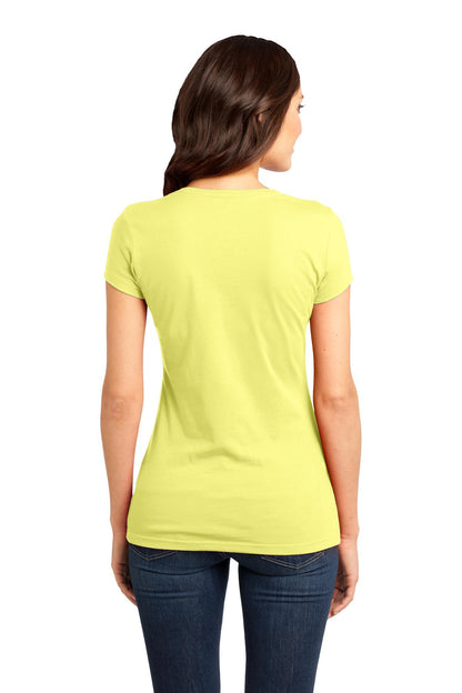 Lemon Yellow District Women's Fitted Very Important Tee . DT6001 plain
