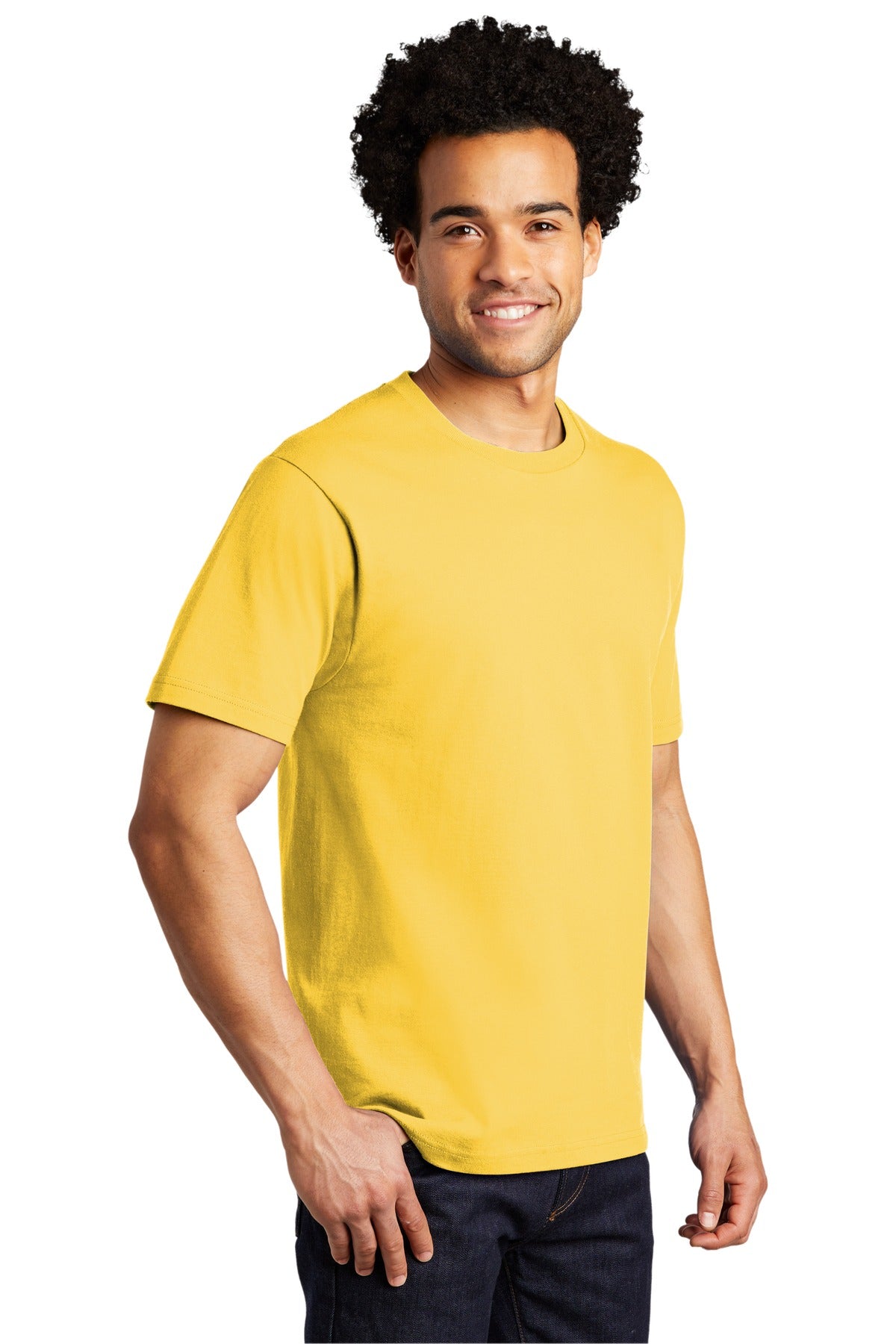 Lemon Yellow Port & Co Bouncer Tee PC600 plain