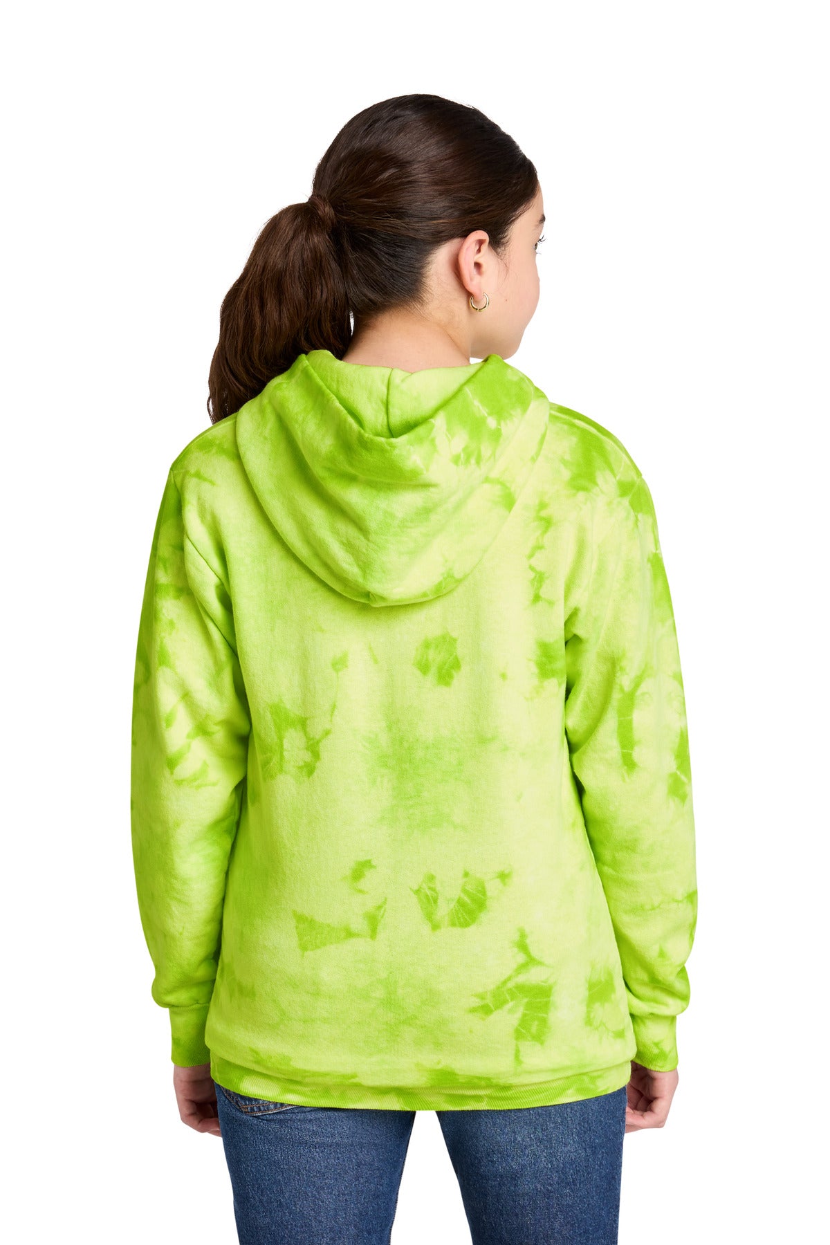 LemonLime Port & Co Youth Crystal Tie-Dye Pullover Hoodie PC144Y