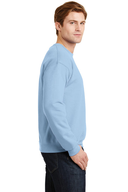 Light Blue Gildan Heavy Blend Crewneck Sweatshirt. 18000 plain
