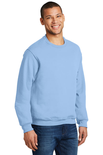 Light Blue Jerzees - NuBlend Crewneck Sweatshirt. 562M plain