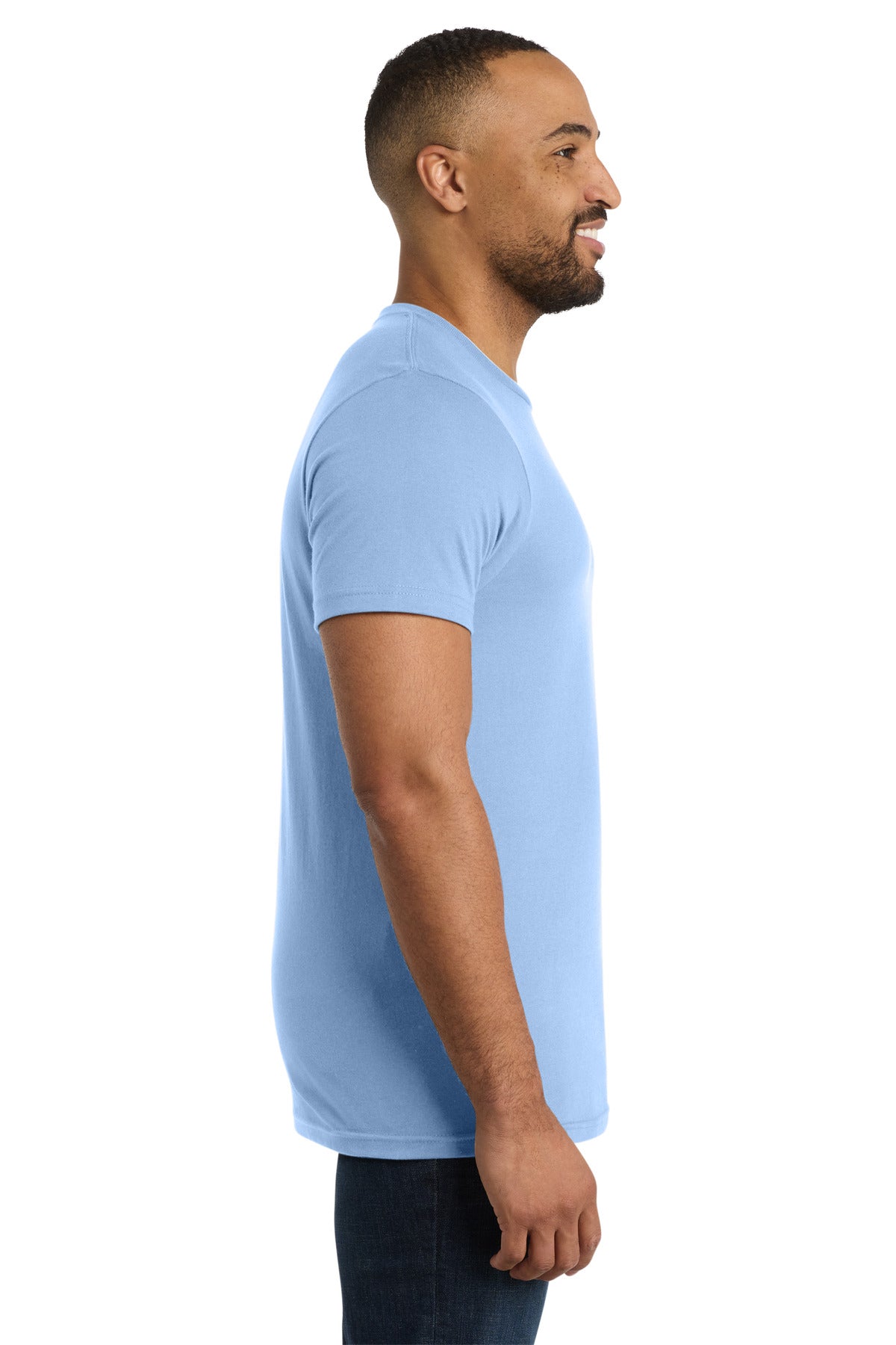 Light Blue Port & Co Bouncer Tee PC600 plain
