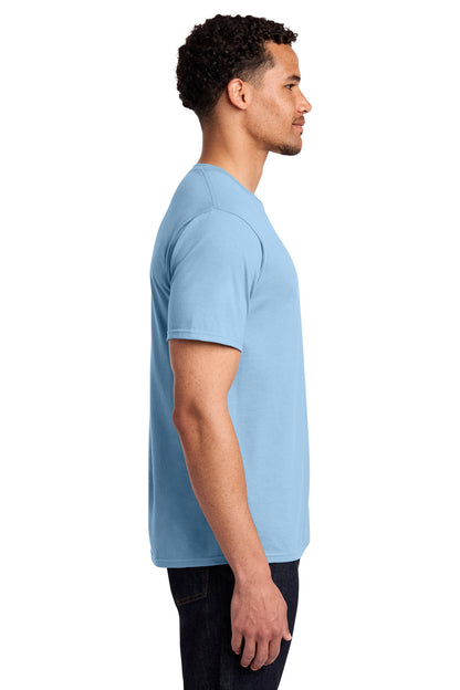 Light Blue Port & Co Fan Favorite Tee. PC450 plain