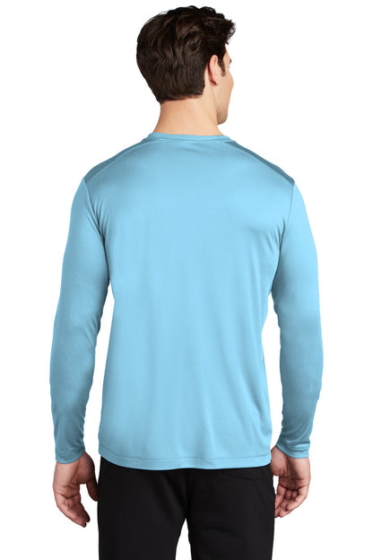 Light Blue Sport-Tek Posi-UV Pro Long Sleeve Tee. ST420LS plain