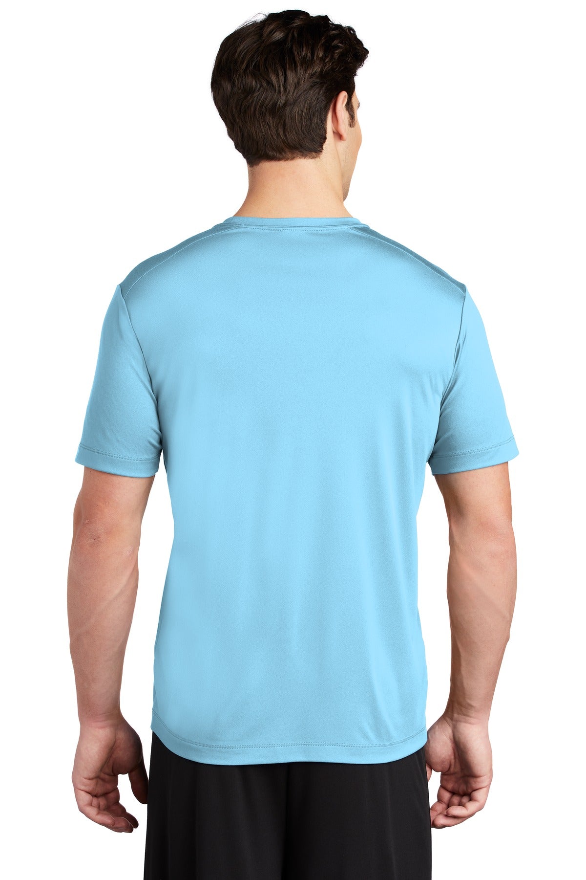 Light Blue Sport-Tek Posi-UV Pro Tee. ST420 plain