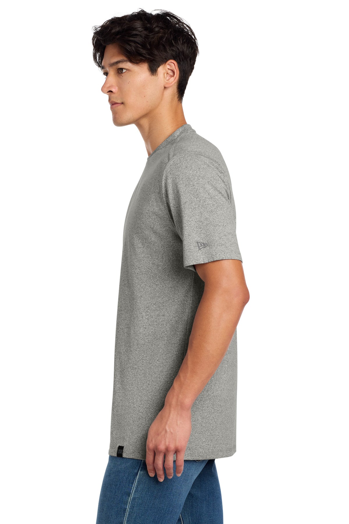 Light Graph Tw New Era Heritage Blend Crew Tee. NEA100 plain