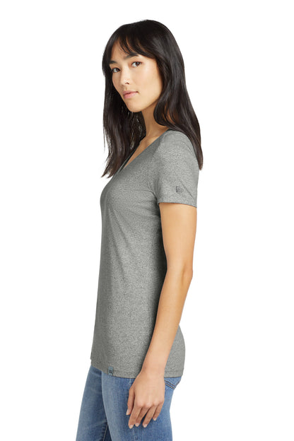 Light Graph Tw New Era Women's Heritage Blend V-Neck Tee. LNEA101 plain
