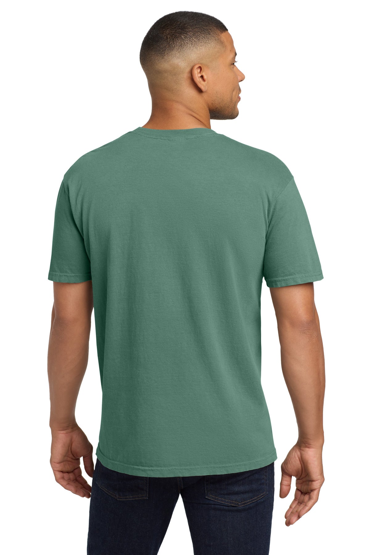 Light Green COMFORT COLORS Heavyweight Ring Spun Pocket Tee. 6030 plain