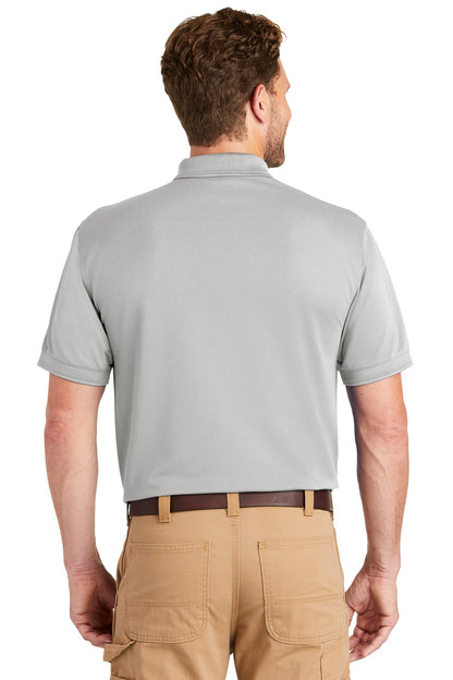 Light Grey CornerStone Industrial Snag-Proof Pique Pocket Polo. CS4020P plain