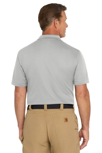 Light Grey CornerStone Industrial Snag-Proof Pique Pocket Polo. CS4020P plain