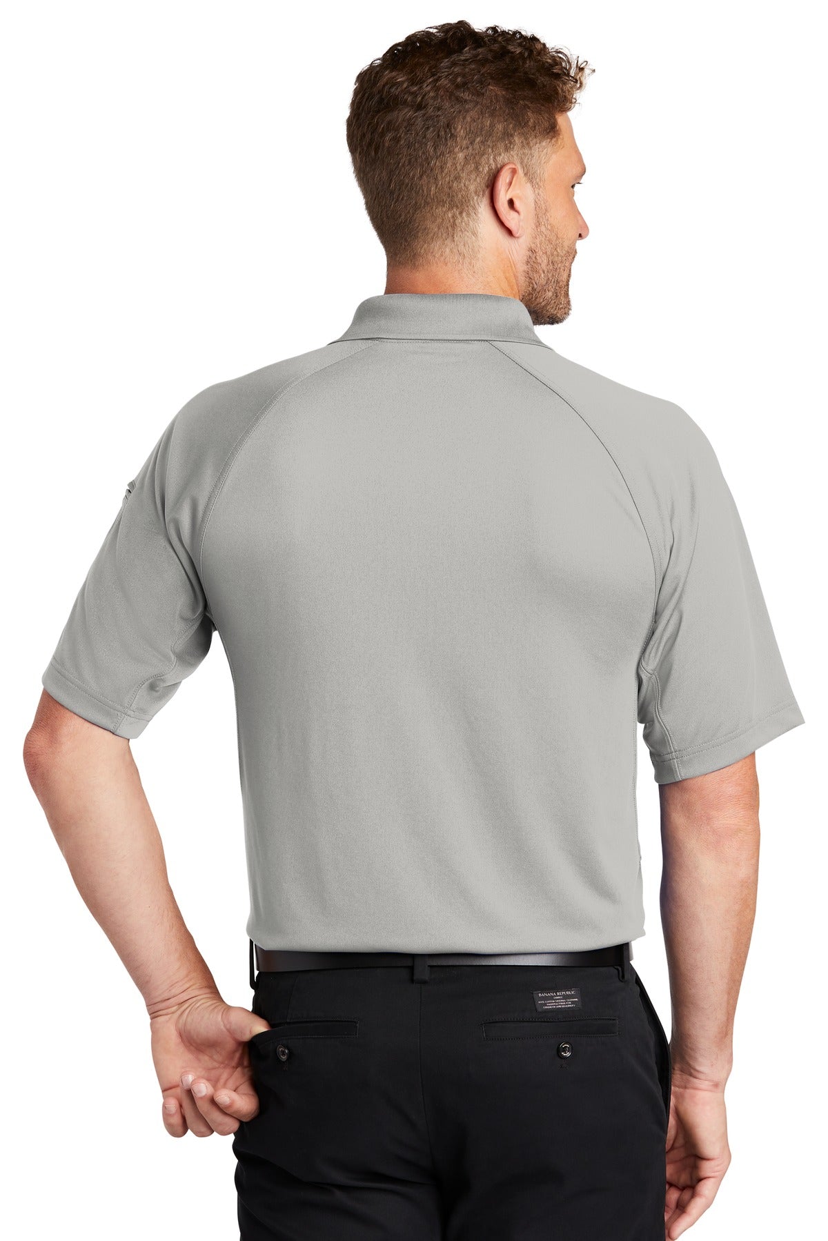 Light Grey CornerStone Select Lightweight Snag-Proof Tactical Polo. CS420 plain