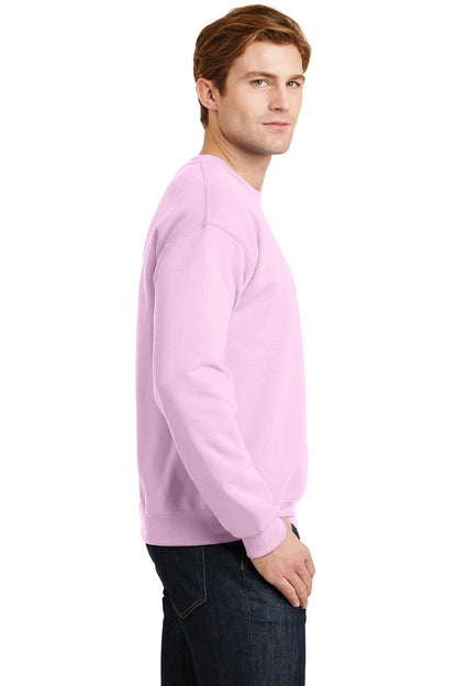 Light Pink Gildan Heavy Blend Crewneck Sweatshirt. 18000 plain