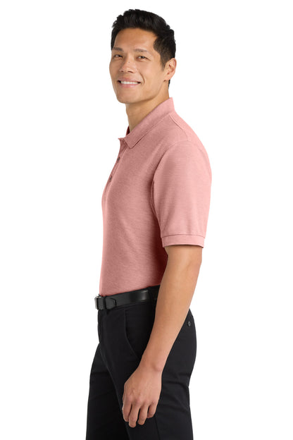Light Pink Port Authority Extended Size Silk Touch Polo K500ES plain