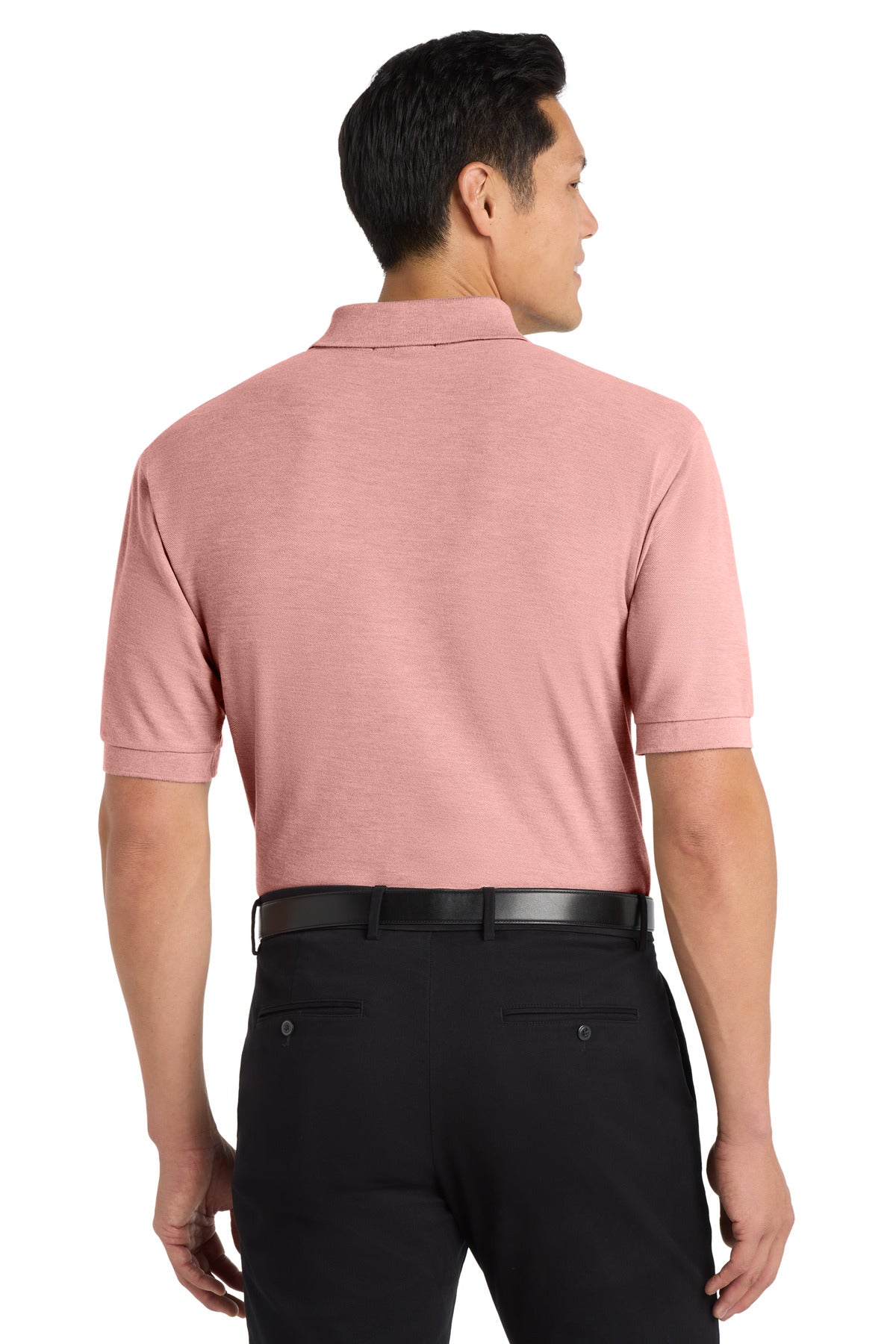 Light Pink Port Authority Extended Size Silk Touch Polo K500ES plain