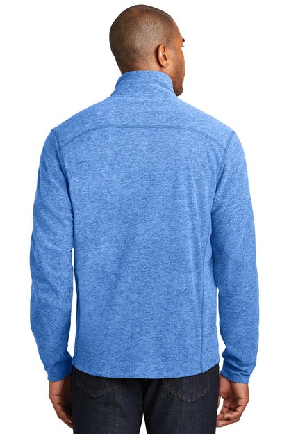 Light Royal He Port Authority Heather Microfleece Full-Zip Jacket. F235 plain