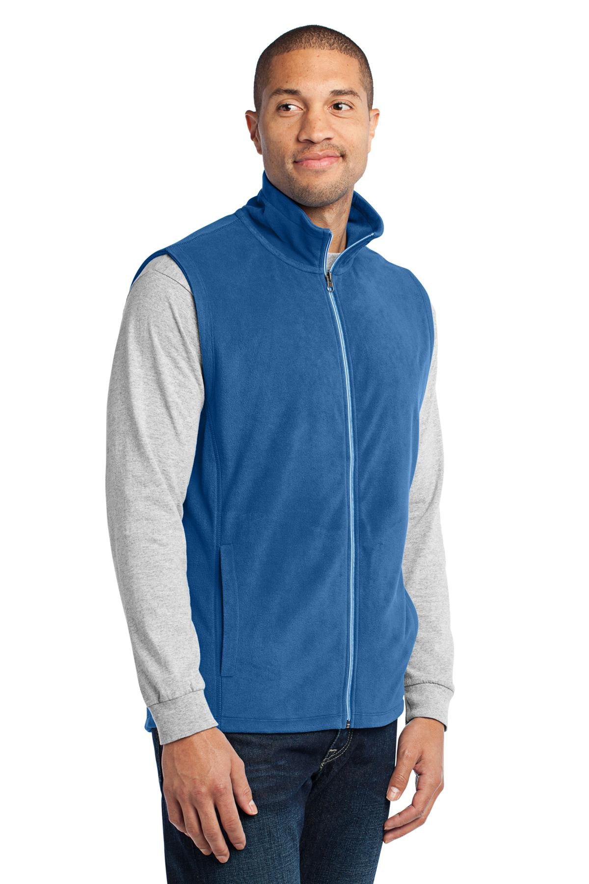 Light Royal Port Authority Microfleece Vest. F226 plain