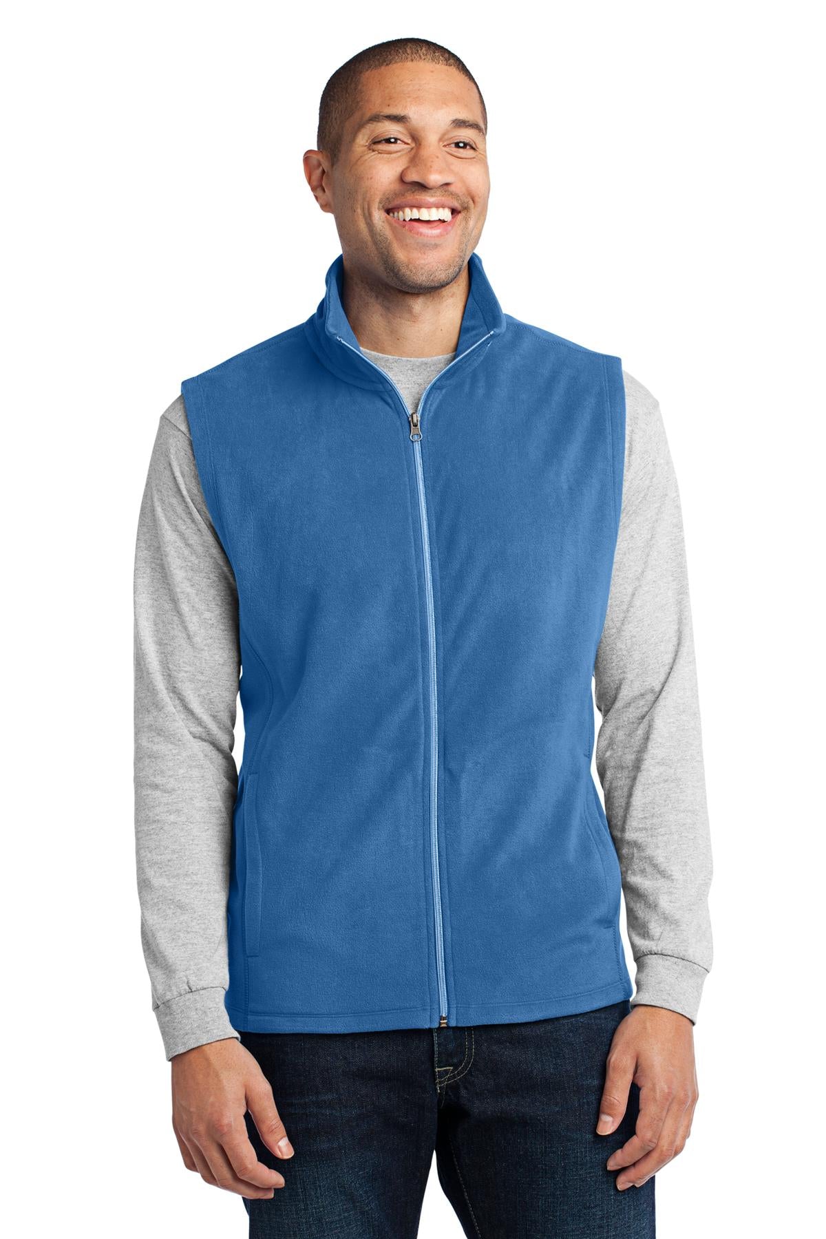 Light Royal Port Authority Microfleece Vest. F226 plain