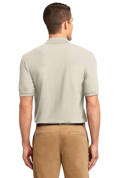 Light Stone Port Authority Extended Size Silk Touch Polo K500ES plain