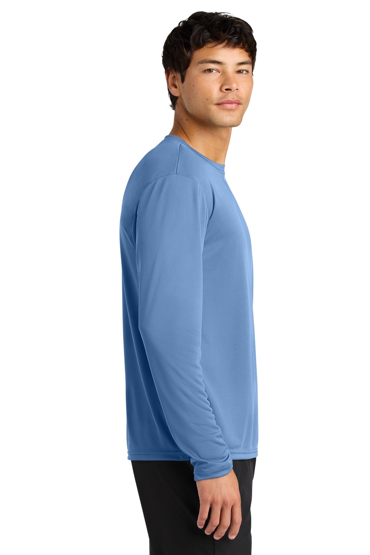 LightBlue A4 Cooling Performance Long Sleeve Tee A4N3165 plain