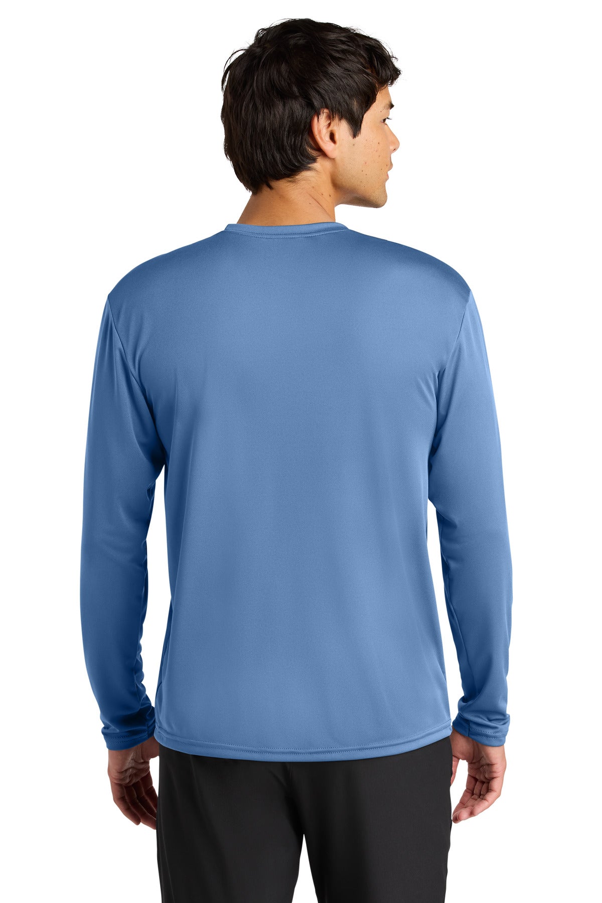 LightBlue A4 Cooling Performance Long Sleeve Tee A4N3165 plain